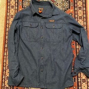 Patagonia Farrier Shirt Large in Blue